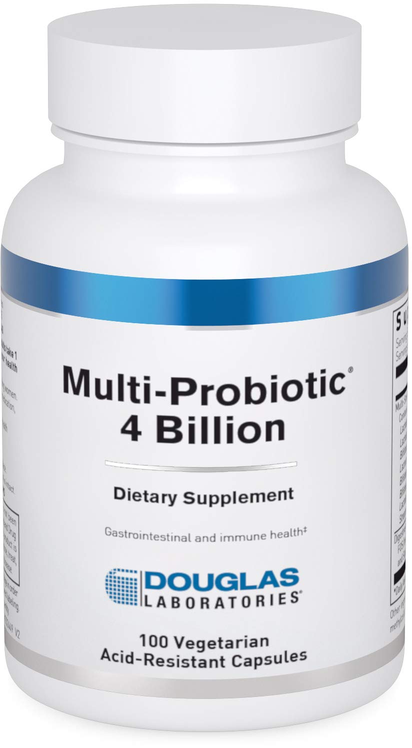 Douglas Laboratories Multi-Probiotic 4 Milliards, bouteille, soutien potentiel à la flore intestinale