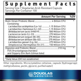 Douglas Laboratories Multi-Probiotic 4 Milliards, capsules acide-résistantes