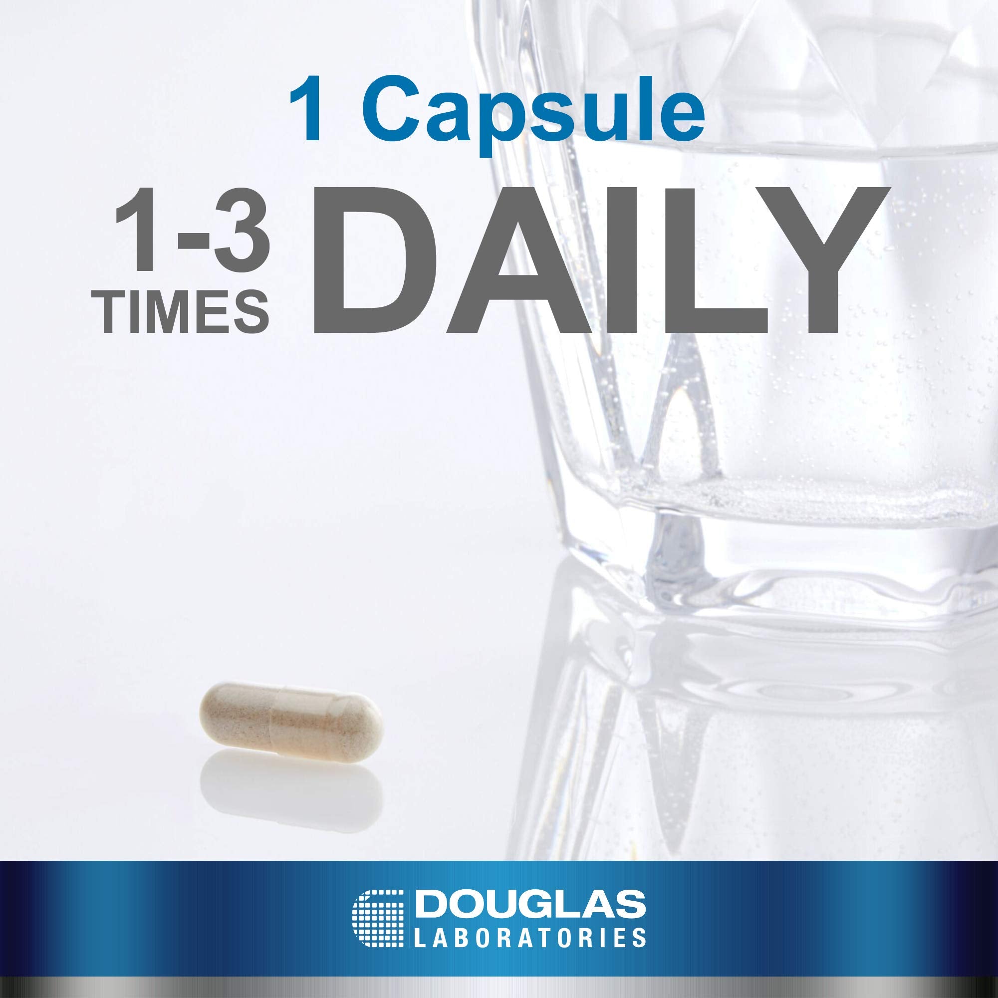 Étiquette Douglas Laboratories Multi-Probiotic, présence de prébiotiques fructooligosaccharides