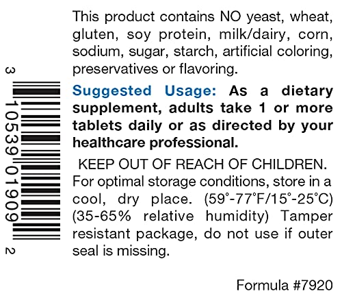 Douglas Laboratories Natural C 1000 mg — étiquette affichant 1000 mg par comprimé.