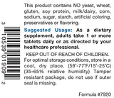 Douglas Laboratories Natural C 1000 mg — étiquette affichant 1000 mg par comprimé.