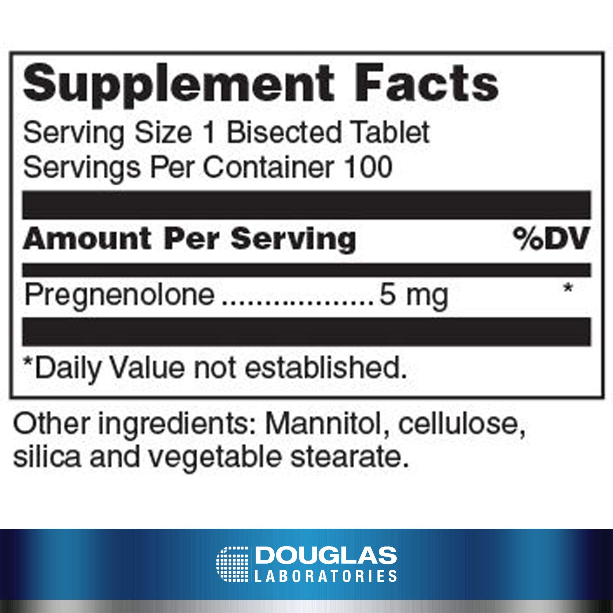 Doug las Laboratories Pregnenolone 5 mg – comprimé dissolution buccale pratique.