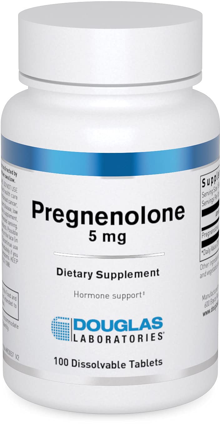 Douglas Laboratories Pregnenolone 5 mg – tablettes scorees faciles à dissoudre.