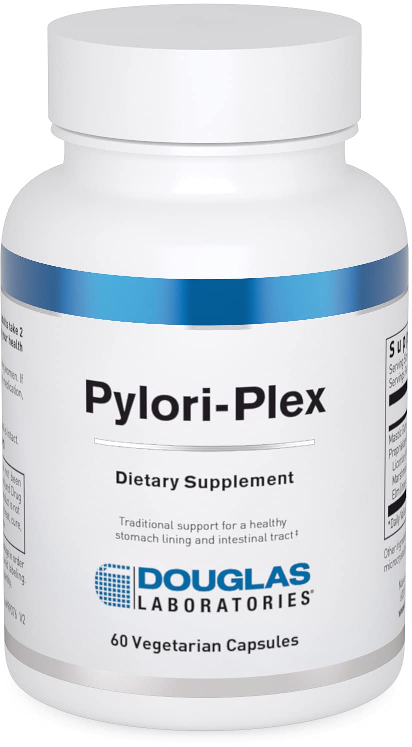 Douglas Laboratories Pylori-Plex, boîte et capsules, potentiel soutien gastrique.