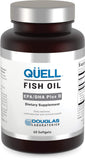 Douglas Laboratories Quell huile poisson, bouteille transparente, soutien potentiel à la santé générale.