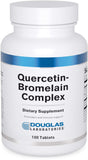 Douglas Laboratories Quercétine Bromélaïne Complexe – bouteille montrant un soutien immunitaire potentiel.