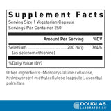 Douglas Laboratories Sélénométhionine – gélules faciles à avaler pour la routine santé.