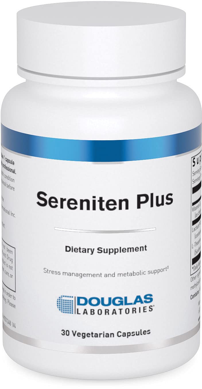 Douglas Laboratories Sereniten Plus: bouteille premier plan, soutien potentiel au stress.