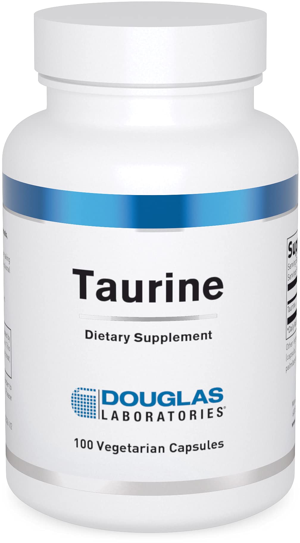 Douglas Laboratories Taurine bouteille recto 500 mg, capsules faciles à avaler pour votre routine