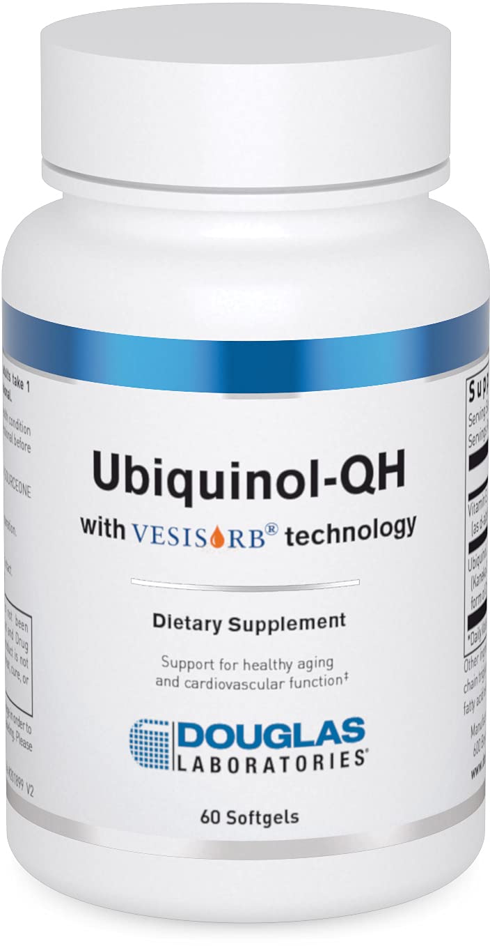 Douglas Laboratories Ubiquinol-QH, bouteille-60-softgels: soutien potentiel à la vitalité et au cœur