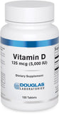 Douglas Laboratories Vitamine D, bouteille 100 comprimés, soutien potentiel à l'immunité