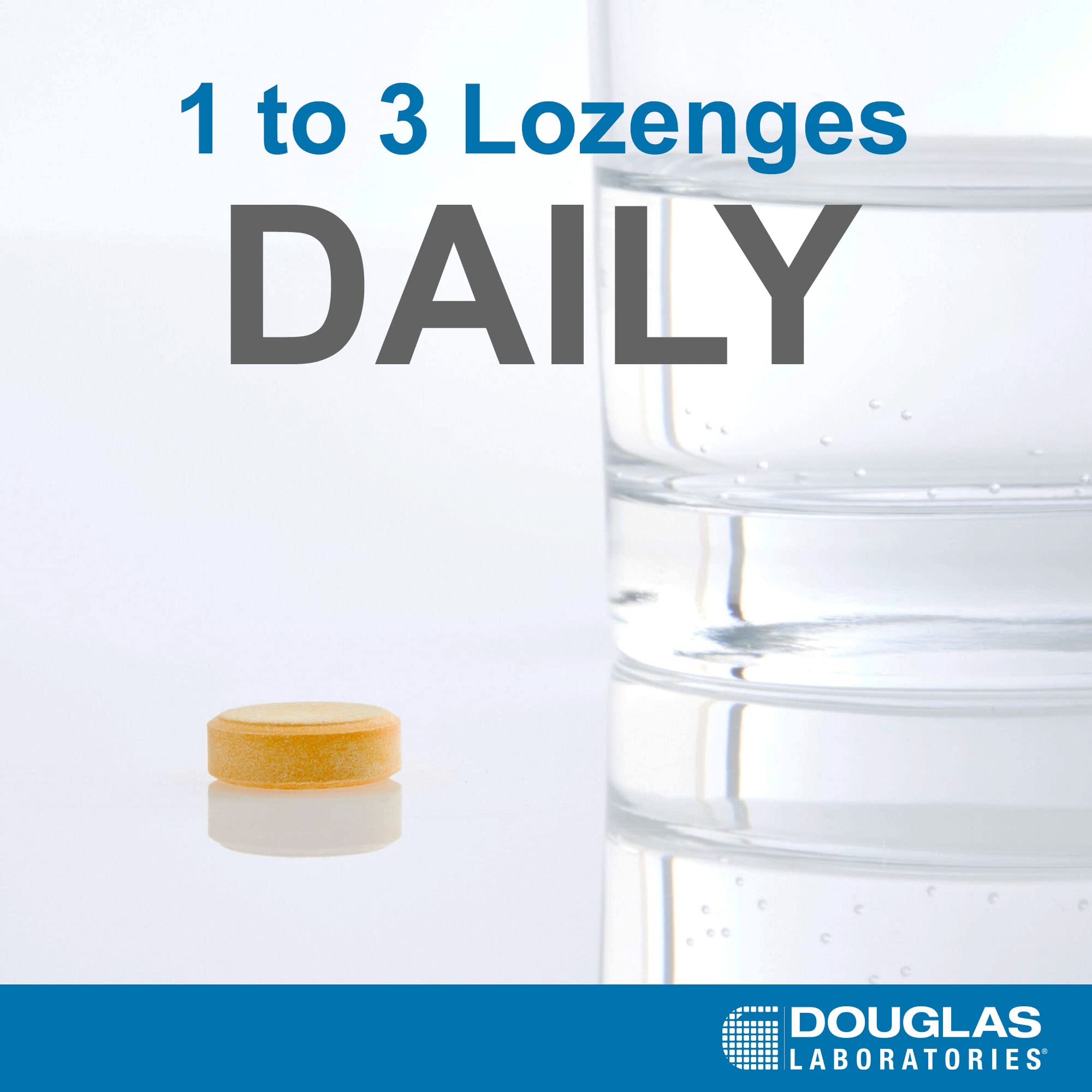 Texture douce des pastilles Zinc Lozenges Douglas Laboratories pour une dégustation agréable