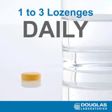 Texture douce des pastilles Zinc Lozenges Douglas Laboratories pour une dégustation agréable
