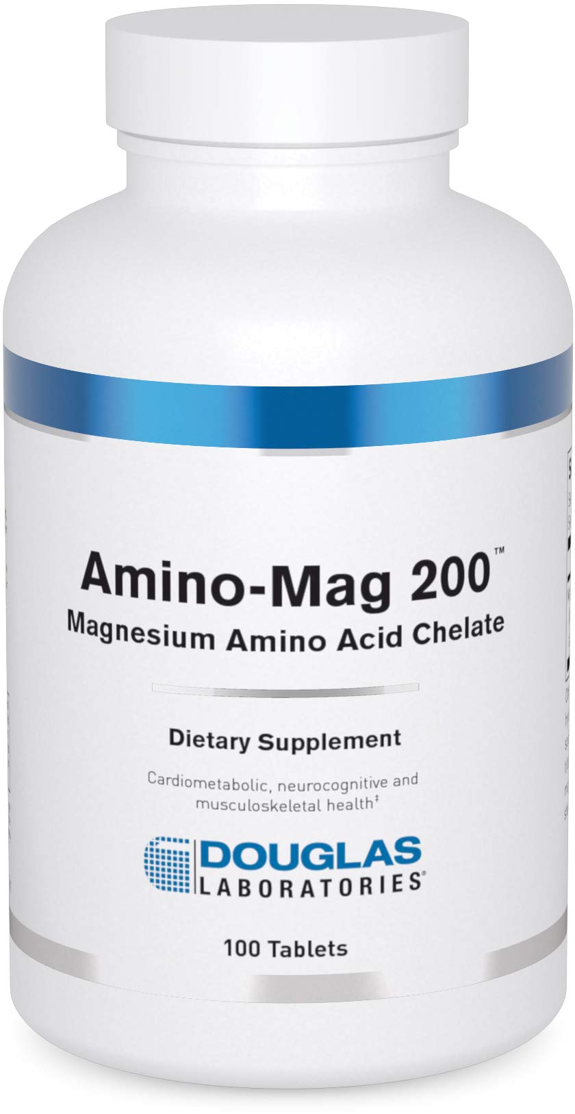 Amino-Mag200 de Douglas Laboratories, bouteille prête à l'emploi pour soutien musculaire.