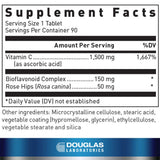 Douglas Laboratories C-Max 1500 mg – tablettes gros plan, absorption soutenue possible.