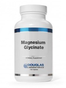 Douglas Laboratories Magnésium Glycinate – tableau nutritionnel visible sur l'emballage.