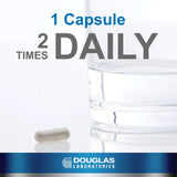 Capsules Saw Palmetto Max-V de Douglas Laboratories faciles à avaler au quotidien.