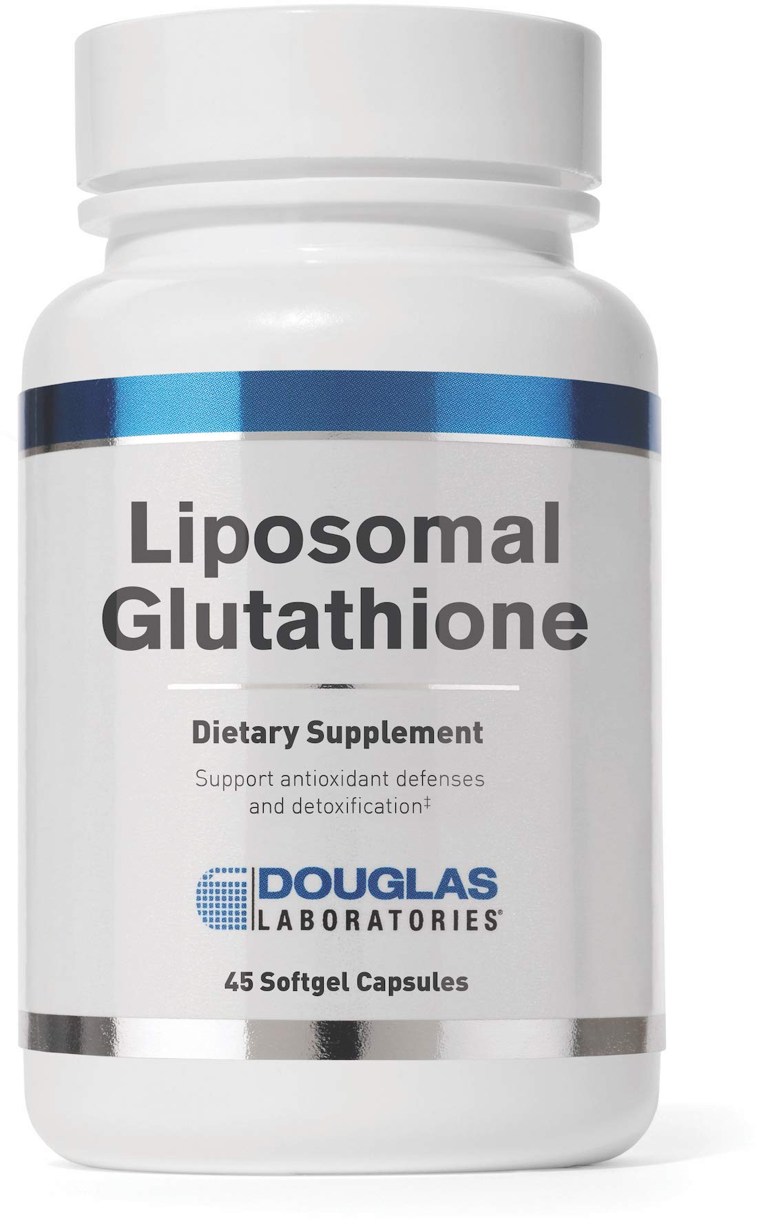 Bouteille Douglas Laboratories Liposomal Glutathione, soutien antioxydant quotidien et facilité d utilisation.