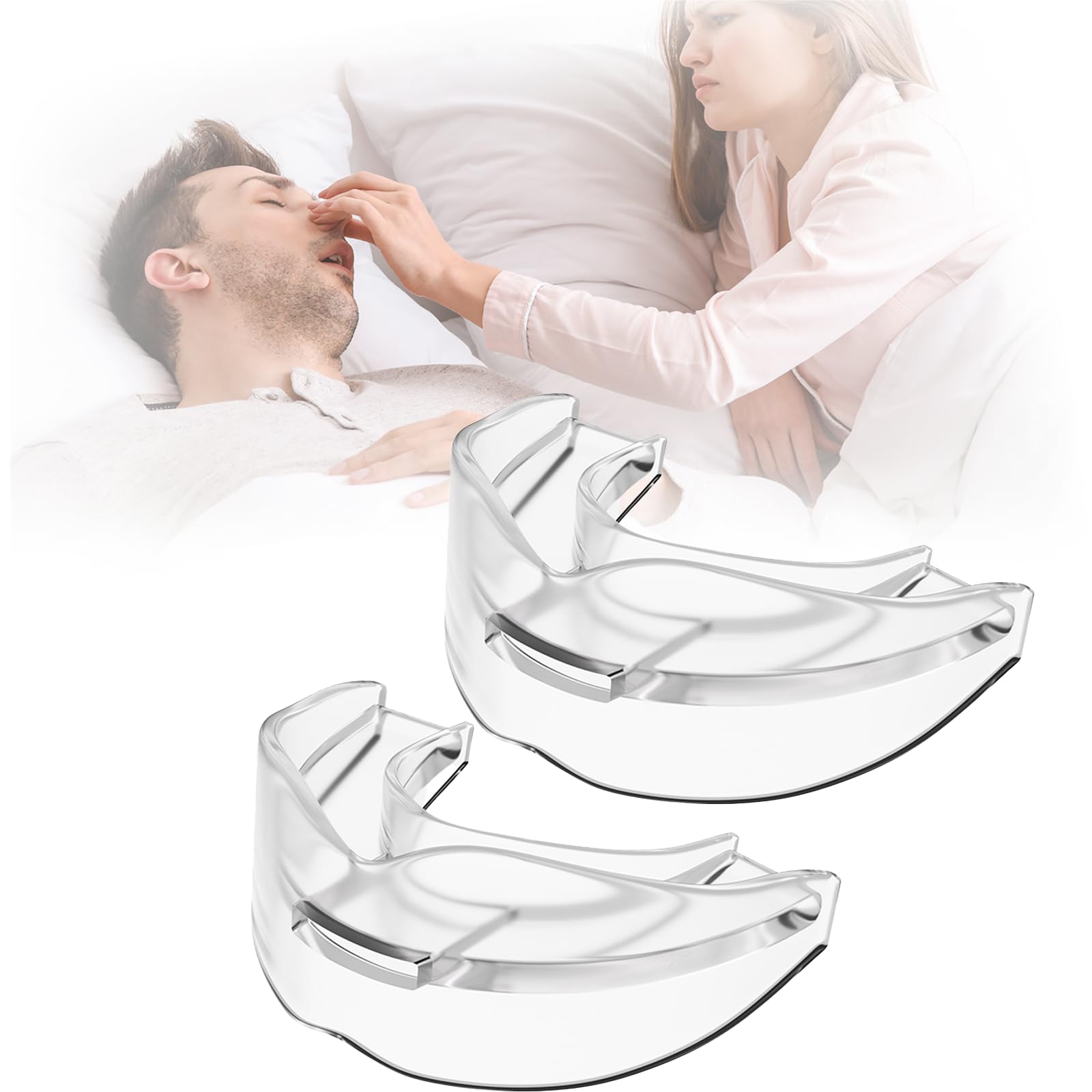 Douzino-nuit-garde en silicone médical lors du moulage chaud pour un ajustement personnalisé.