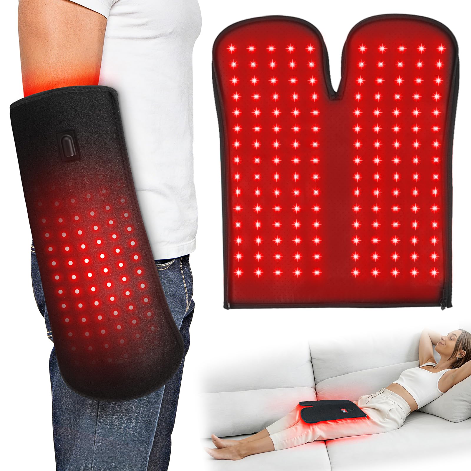 Dowceivm thérapie lumière rouge pour mains: soulage fatigue et douleurs quotidiennes.
