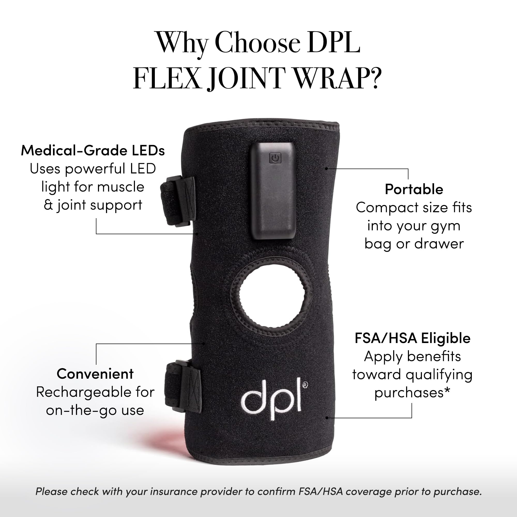 Dpl Flex Joint Wrap sur cheville: confort après l'entraînement.