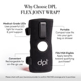 Dpl Flex Joint Wrap sur cheville: confort après l'entraînement.