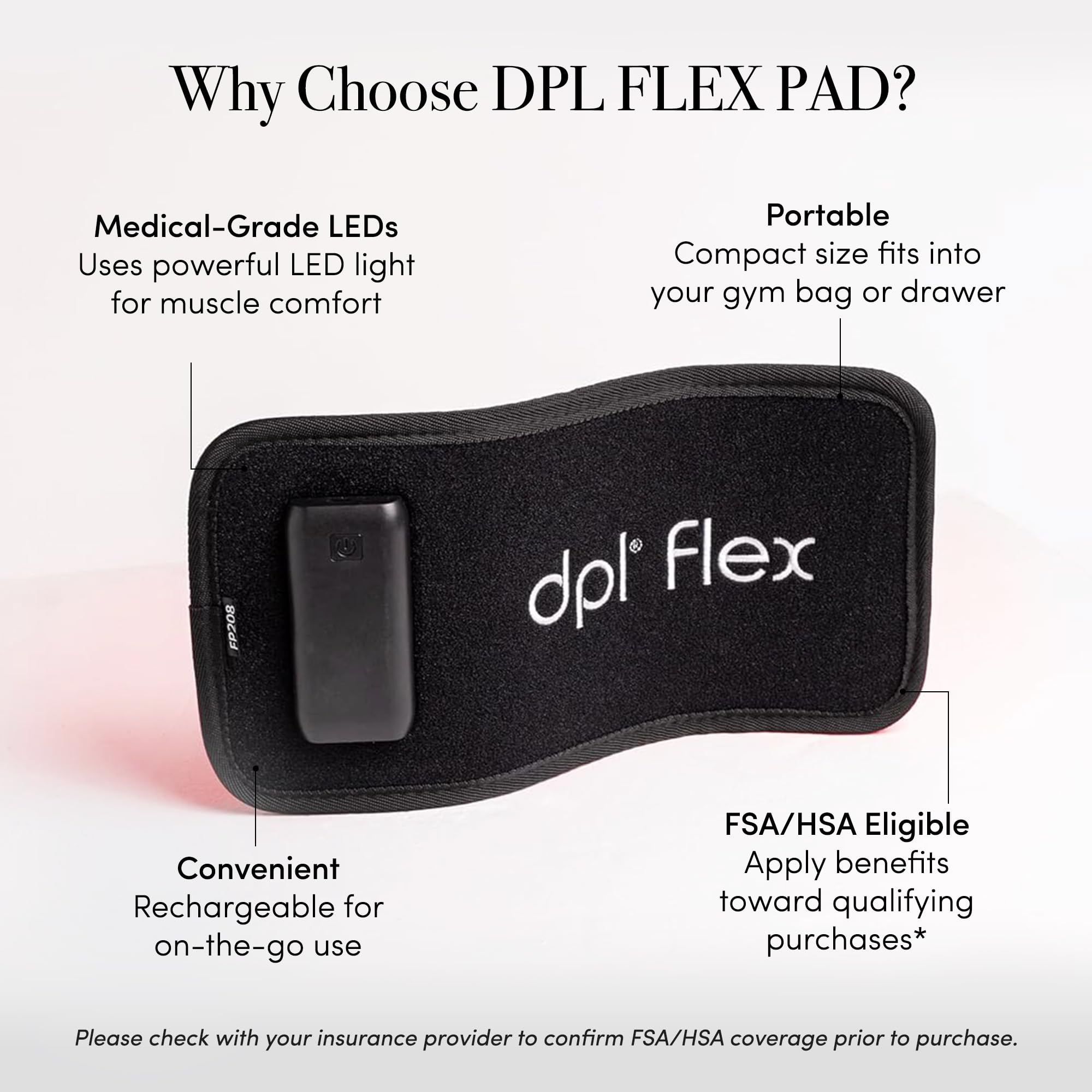dpl Flex Pad avec sangles pour une utilisation mains libres