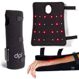 dpl wrap lumière infrarouge sur le poignet, couverture ciblée sous la peau