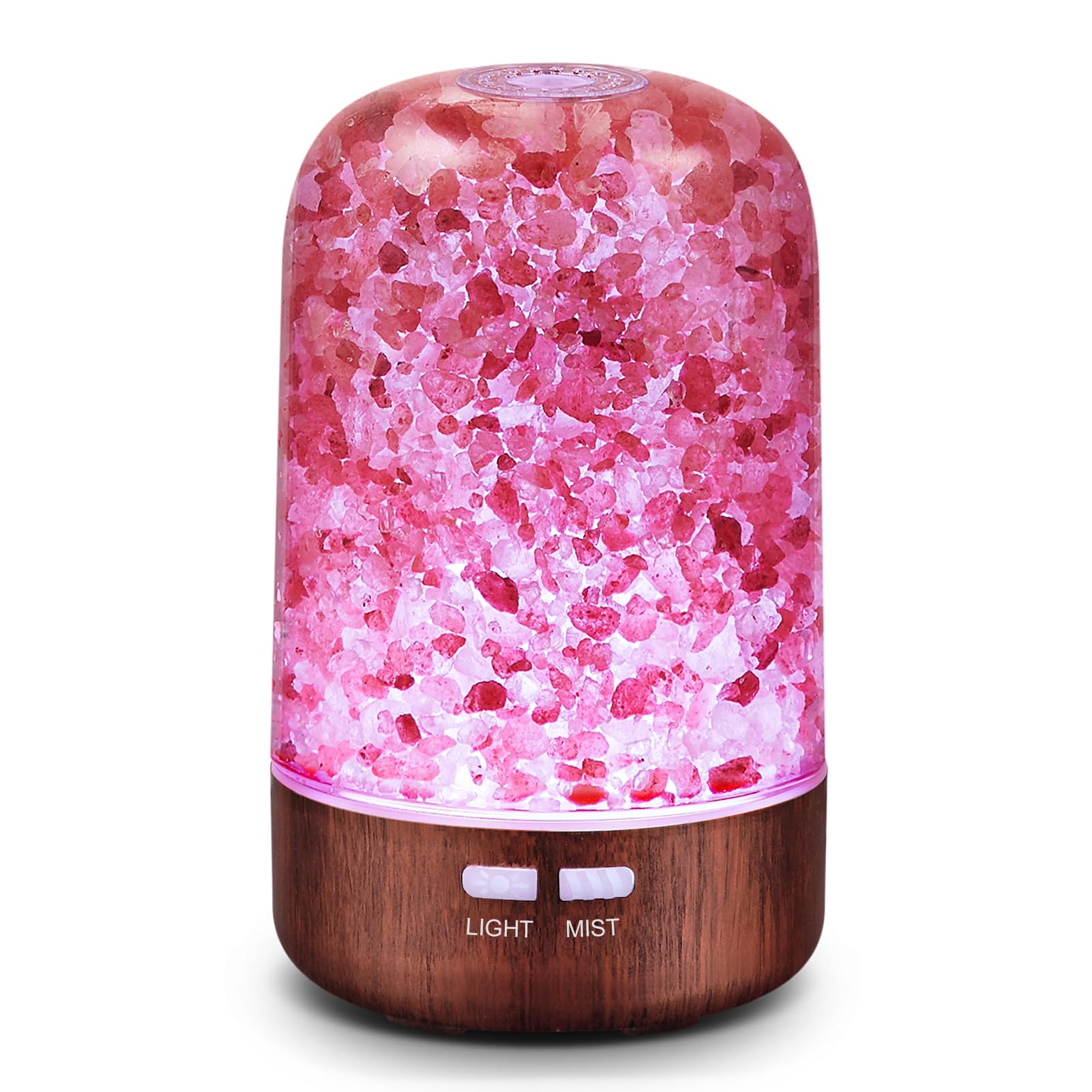 Diffuseur DqBaoKuan avec pierre rose de sel Himalaya pour une atmosphère naturelle et apaisante.