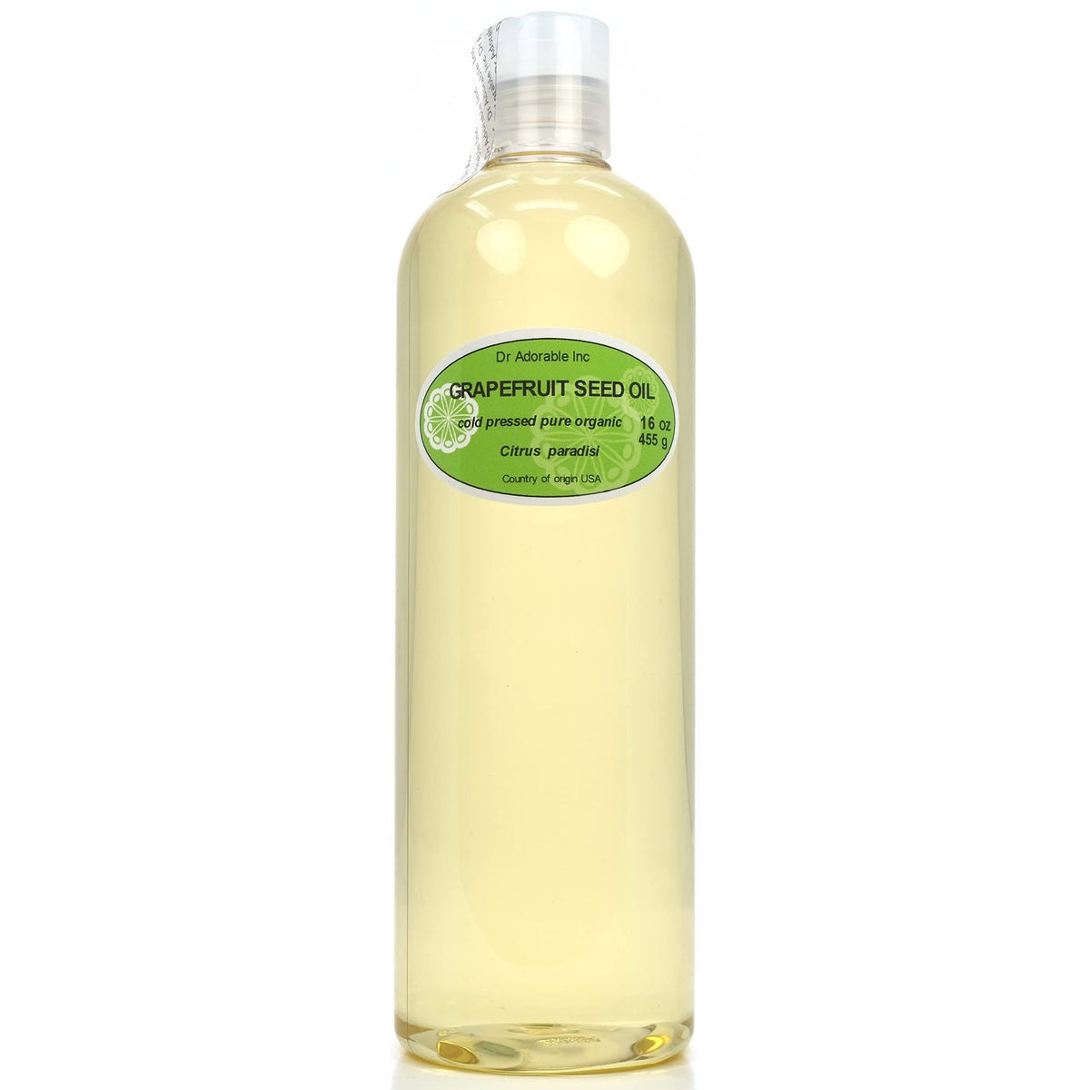 Dr Adorable - bouteille d huile de graines de pamplemousse pressée à froid pour soin pur.