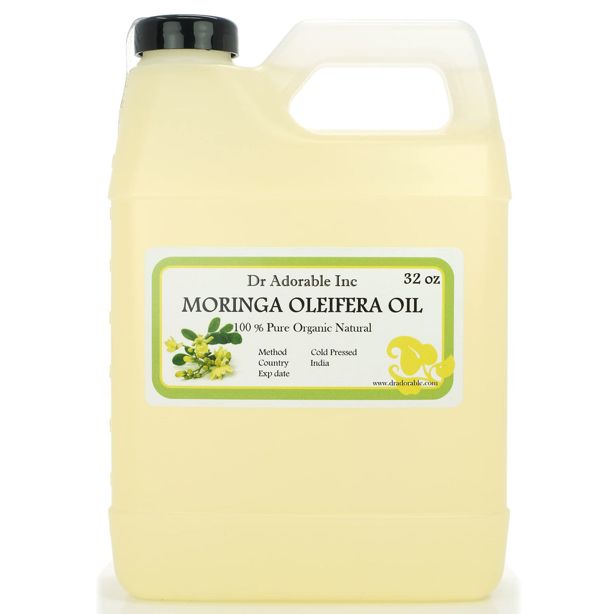 Dr Adorable huile moringa pure pressée à froid pour peau hydratée et éclatante