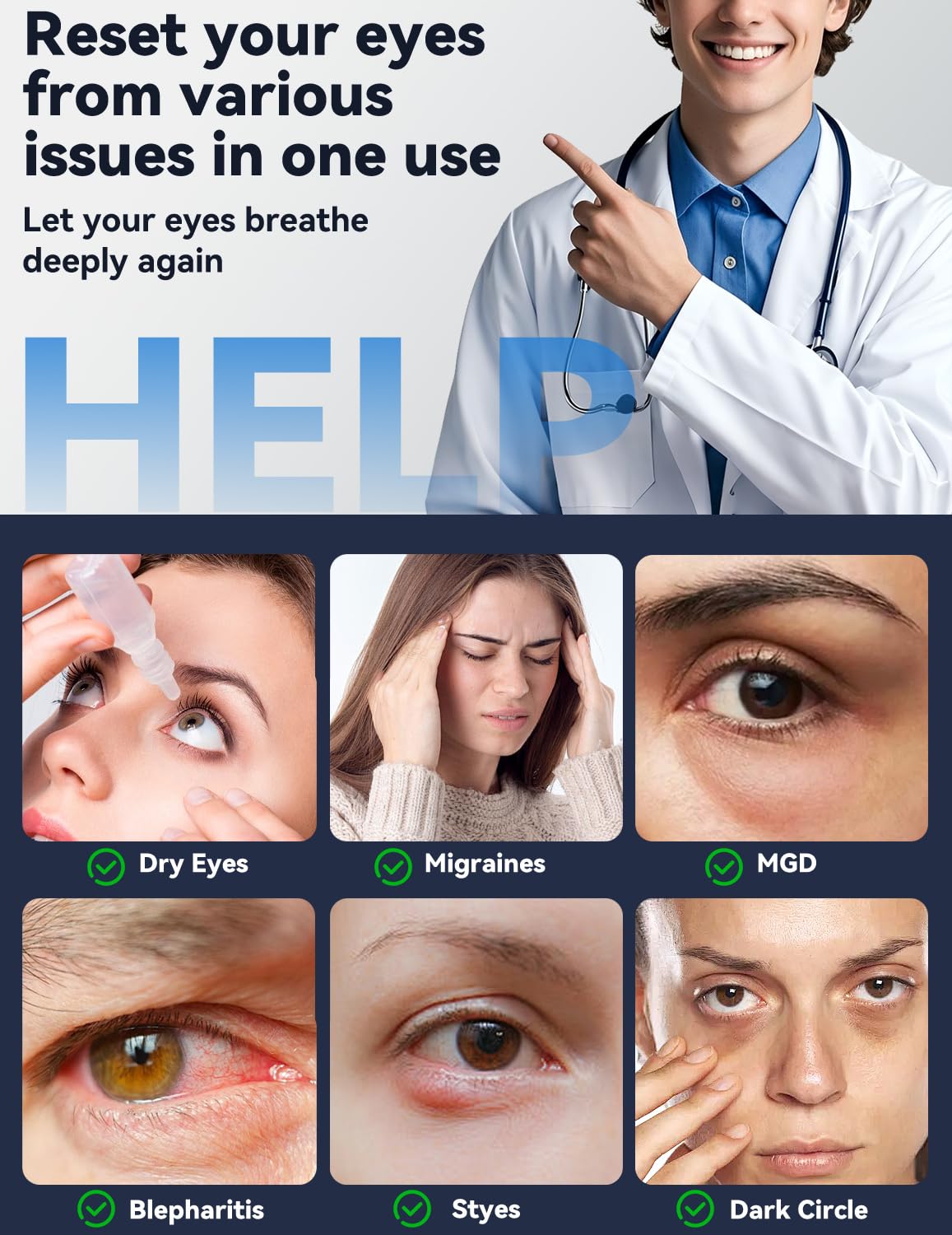 Dr.Auth masque-yeux-confort: design ergonomique et ajustement personnalisé.