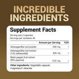 Dr. Berg Ashwagandha Root Extrait – Mélange concentré pour une absorption potentielle.