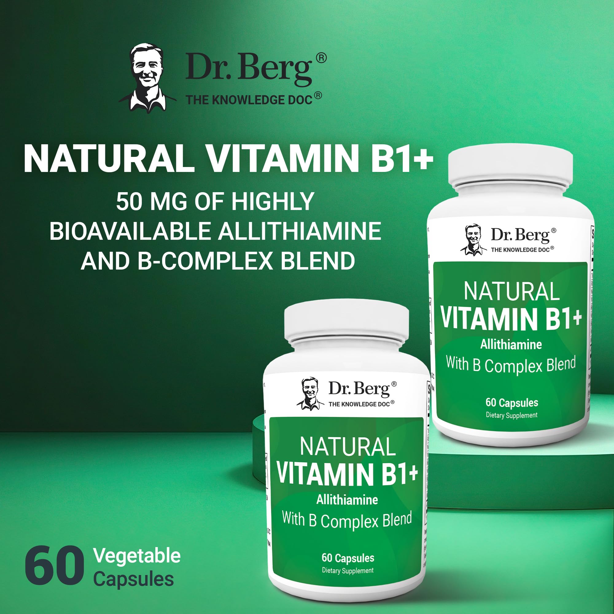 Dr. Berg B1B6B12 – Composants vitaminés visibles pour le soutien quotidien