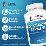 Dr. Berg gélules électrolytes : étiquette indiquant sans sucre et sans maltodextrine.