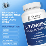 Gélules Dr. Berg L-Theanine pour soutien du stress quotidien.