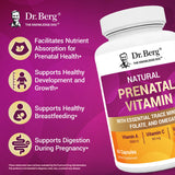 Dr. Berg Prenatal: Acide folique inclus, soutien du développement neural.