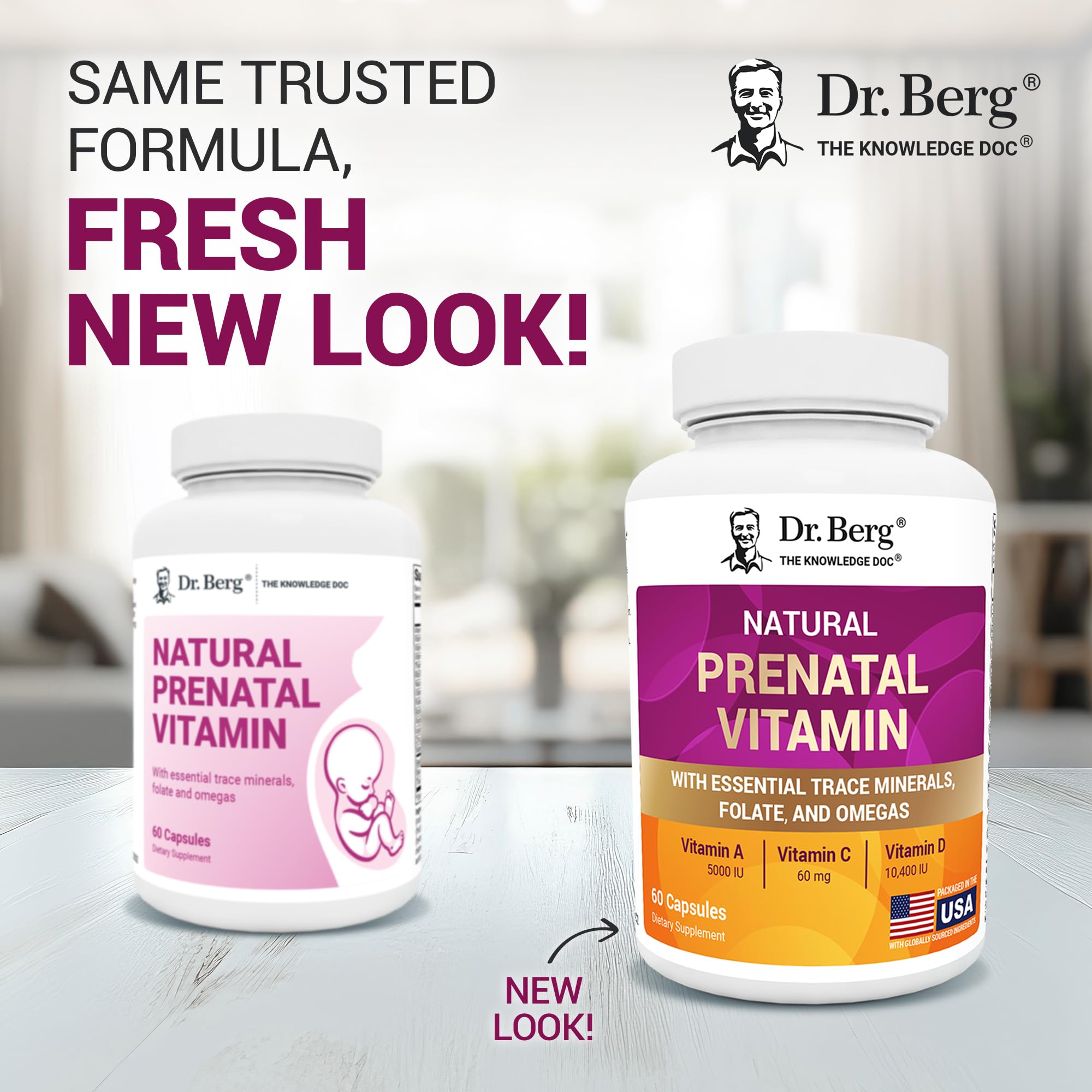 Capsules Dr. Berg Prenatal faciles à avaler et confort digestif.