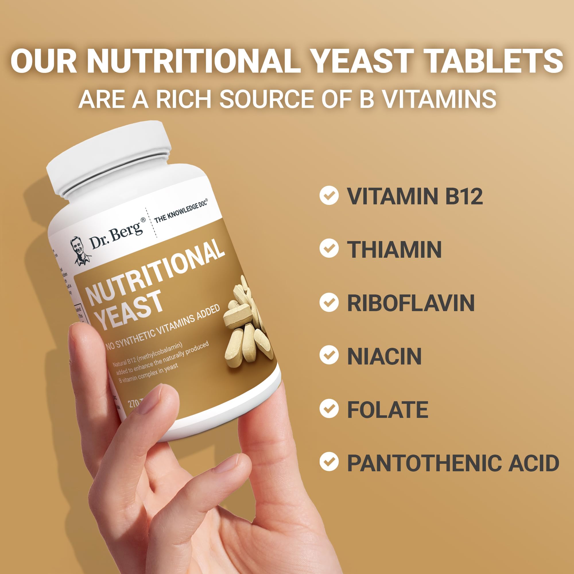 Dr. Berg Nutritionals – 270 comprimés véganes par flacon pratique.