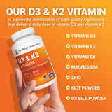 Cofacteurs magnésium B6 zinc soutenant la synergie D3K2