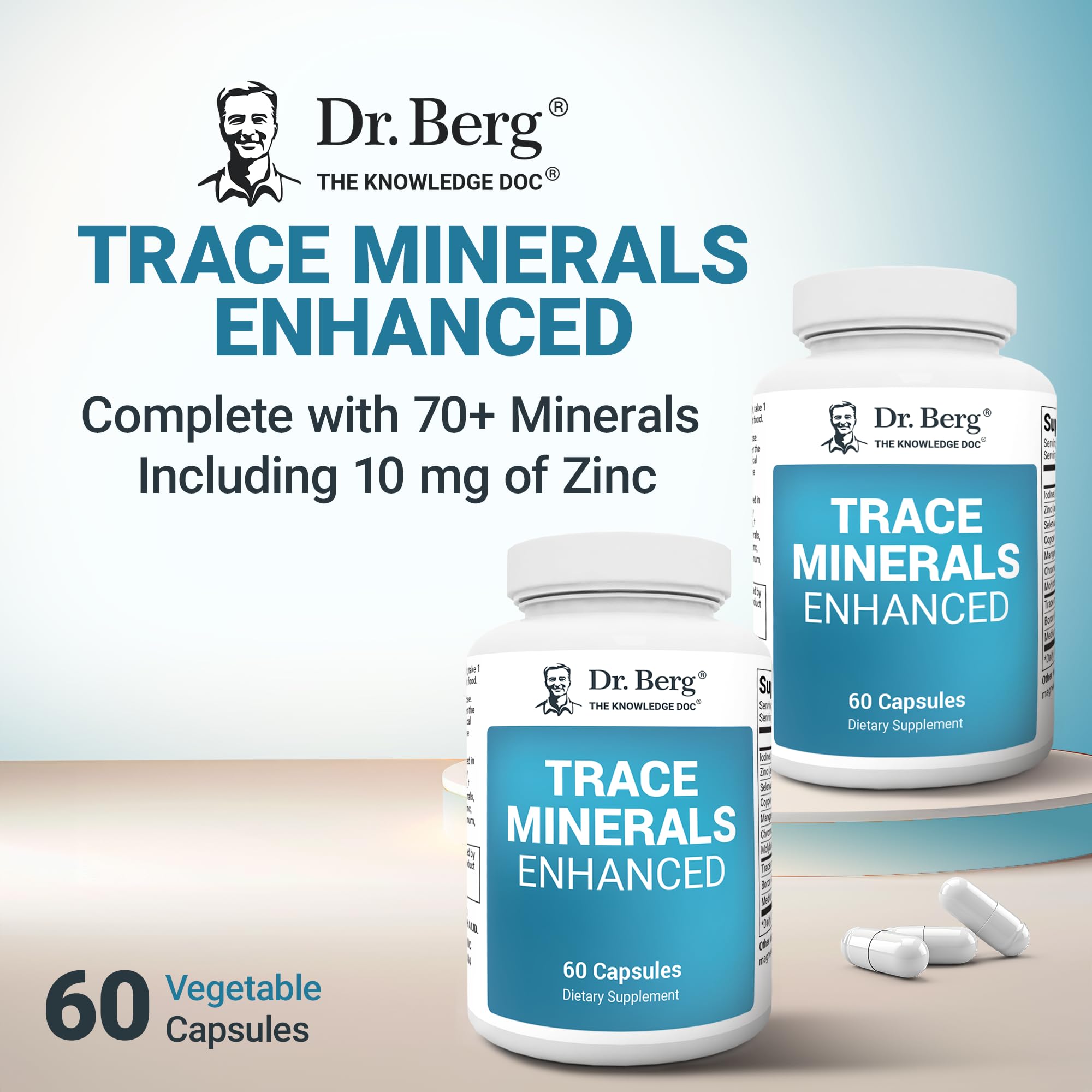 Usine GMP certifiée Dr. Berg Trace Minerals Enhanced Complexe, production fiable.