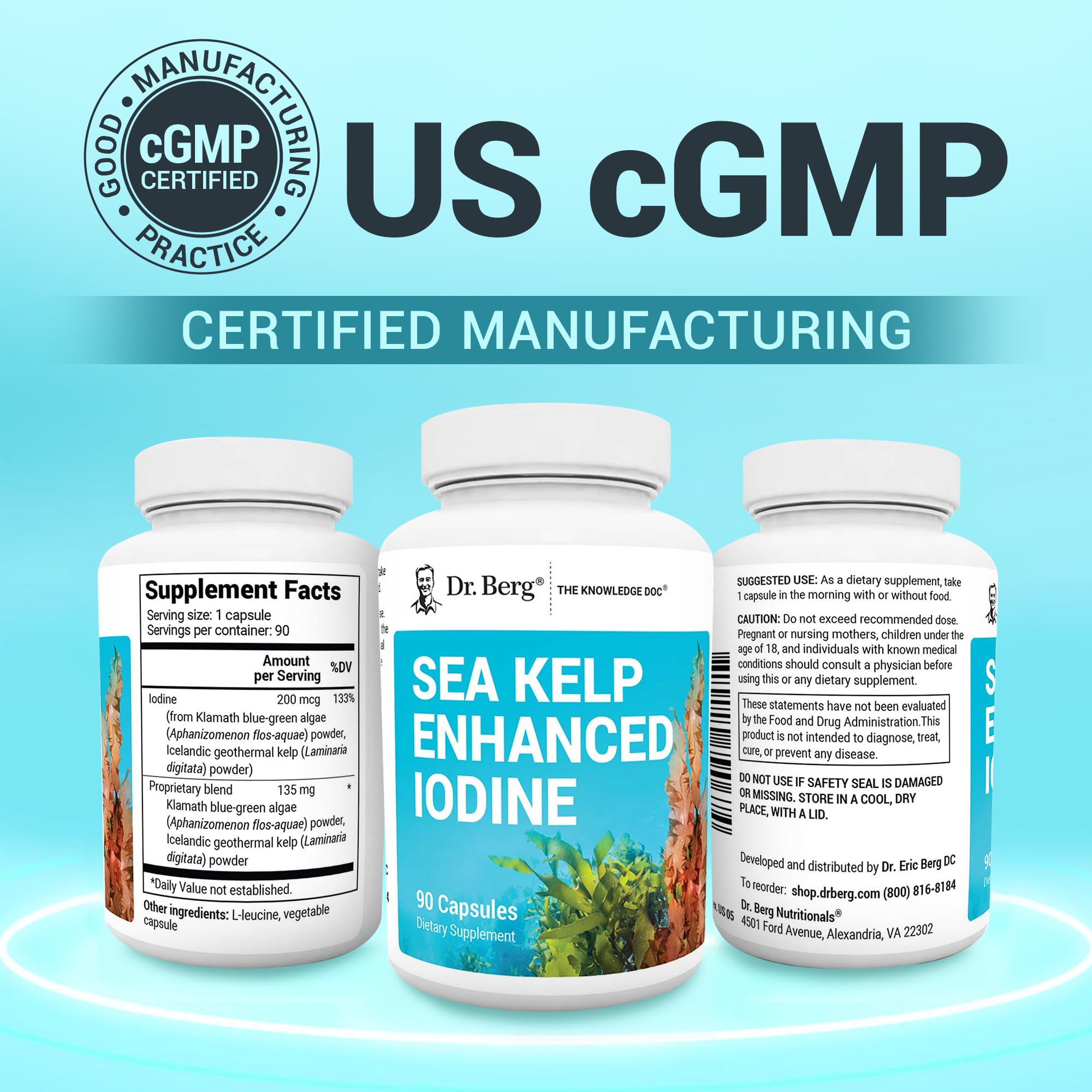 Dr. Berg usine certifiee GMP – Assurance qualité et sécurité.
