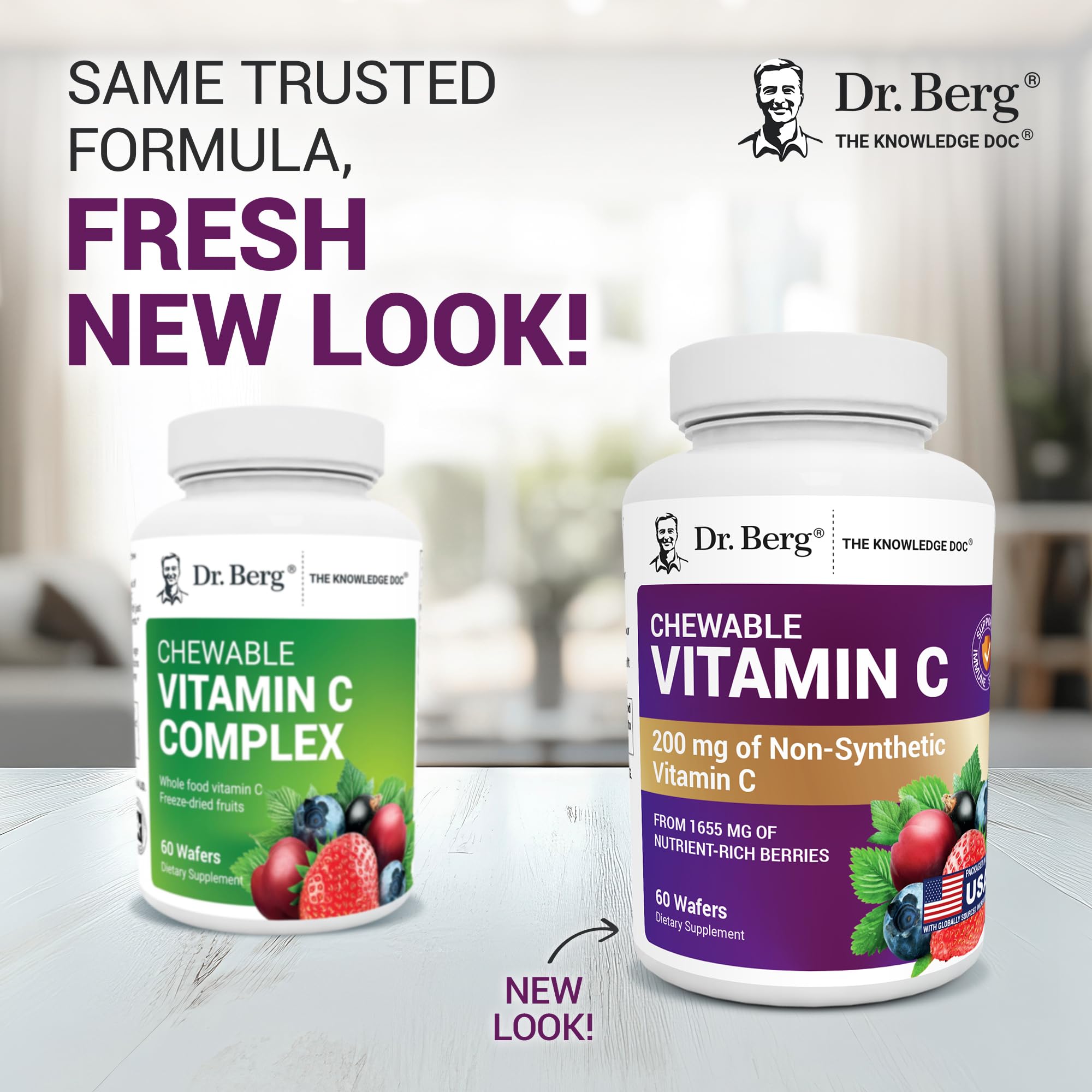 Gommes Dr. Berg acai et acerola, vitamine C pratique.