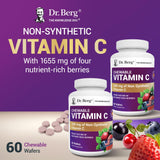 Étiquette sans gluten et sans OGM sur le flacon Dr. Berg.