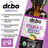 DR. BO D3 4000 UI par dose, dosage clair et efficace