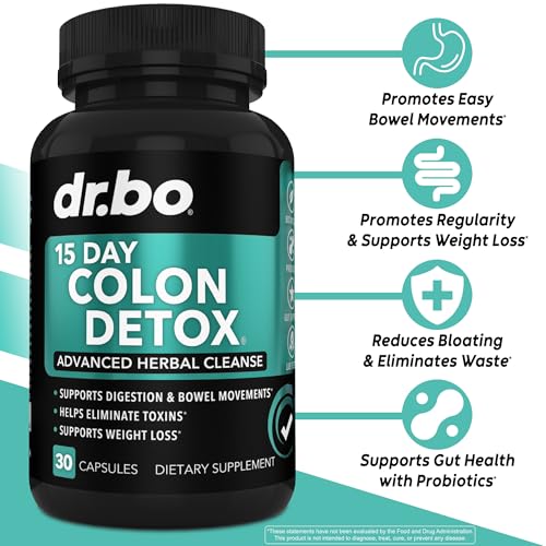 DR. BO détox digestive avec probiotiques visibles en gélules, pour une digestion fluide.