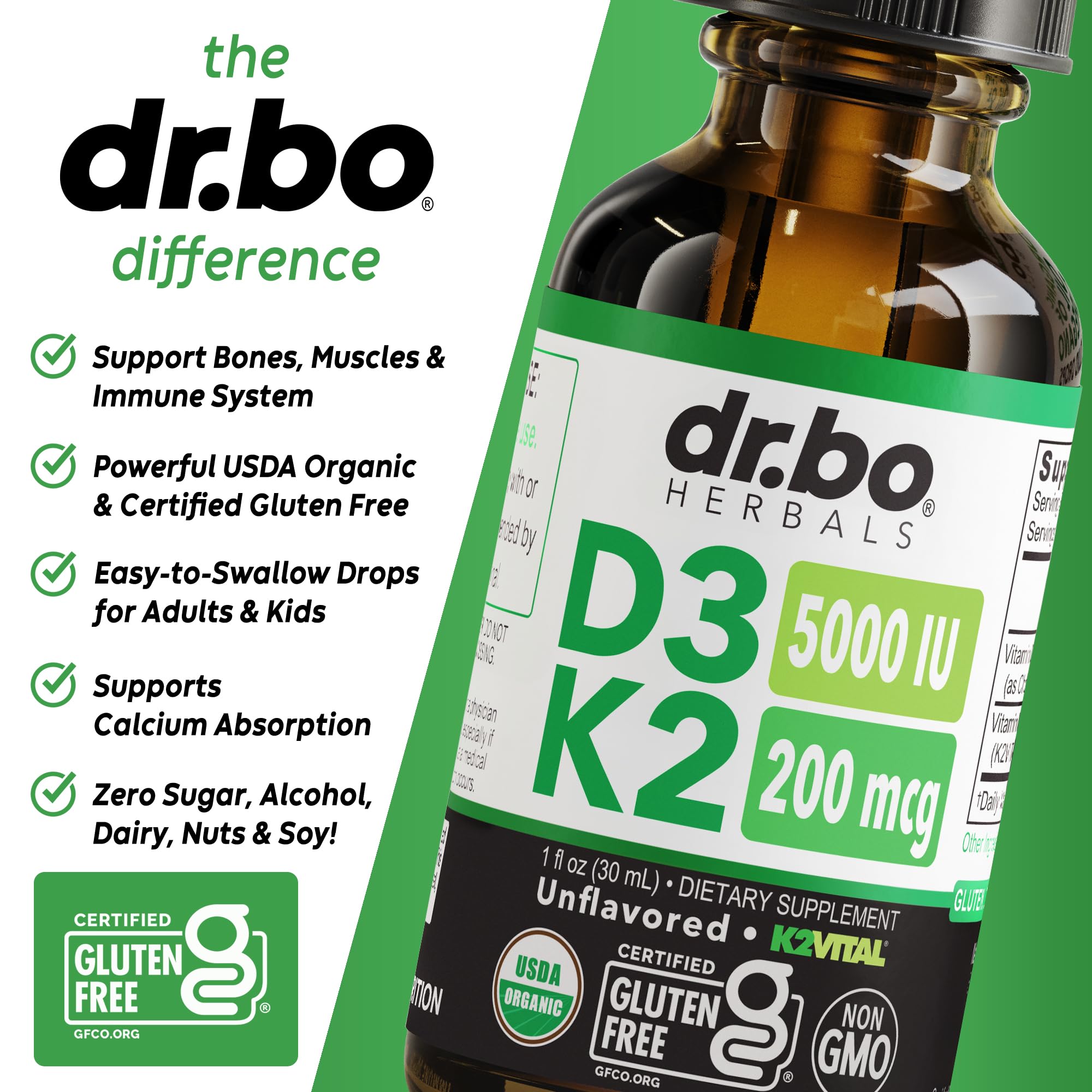 DR. BO D3 K2 - administration sublinguale facile et rapide