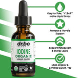 Les gouttes DR. BO iodure de potassium offrent un flacon pratique.