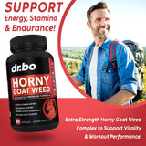 DR. BO Horny Goat Weed – etiquette visible avec informations claires.