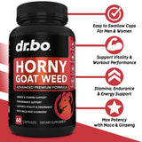 DR. BO Horny Goat Weed – gélules faciles à avaler pour l'énergie.